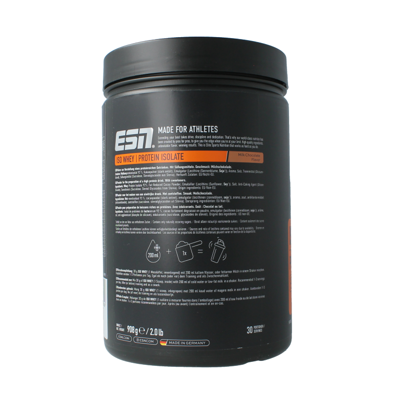 ESN Iso whey protein milk chocolate - Afbeelding 2