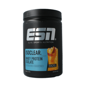 ESN Isoclear whey isolate mango peach ice tea
