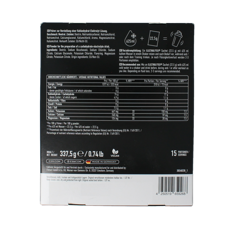 ESN Electrolytes pro neutral - Afbeelding 4