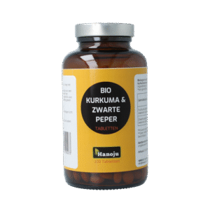 Hanoju Kurkumapoeder + piperine 500mg bio