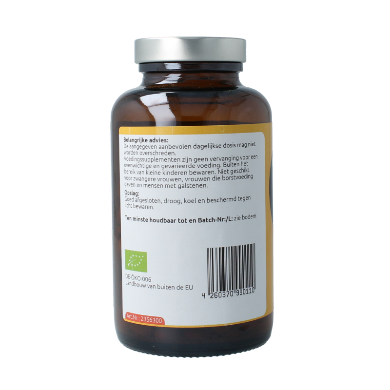 Hanoju Kurkuma + gember + piperine 500mg - Afbeelding 2
