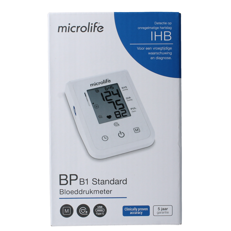 Microlife BPB1 Bloeddrukmeter standaard