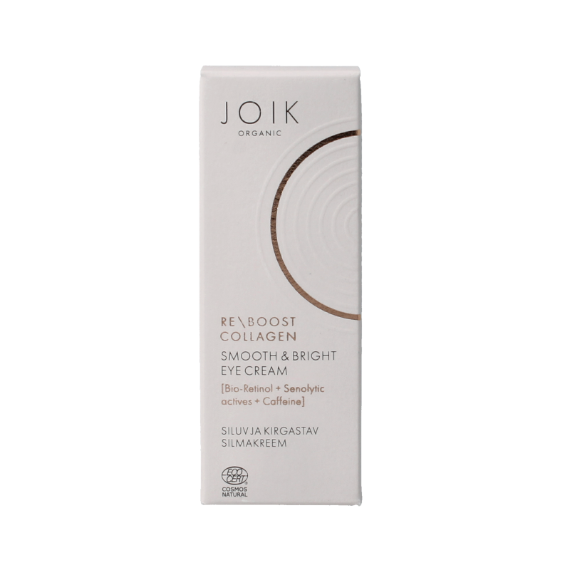 Joik Organics Re-boost collagen eye cream smooth & bright