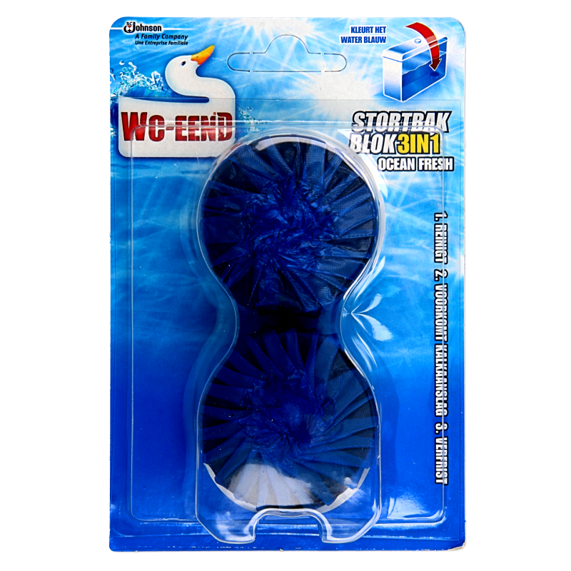 WC Eend Stortbakblok blauw duo