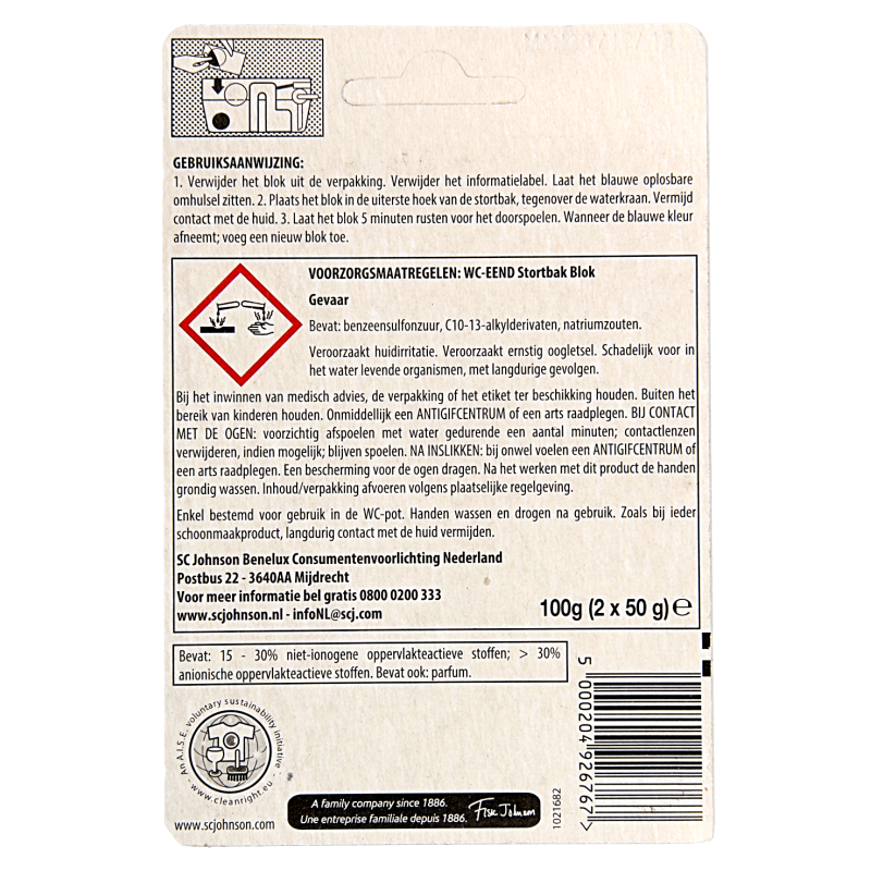 WC Eend Stortbakblok blauw duo - Afbeelding 2