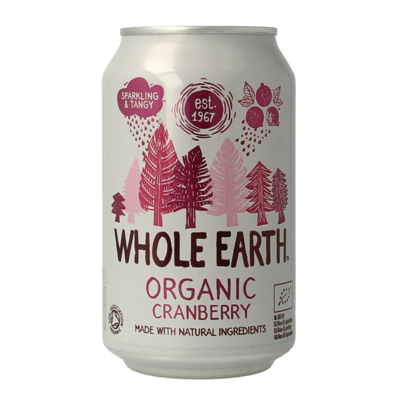Whole Earth Sparkling cranberry bio