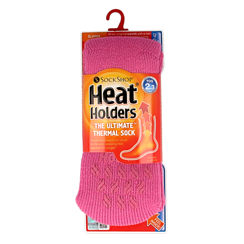 Heat Holders Ladies slipper socks maat 4-8 candy