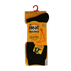 Heat Holders Mens sock ultra lite maat 6-11 black