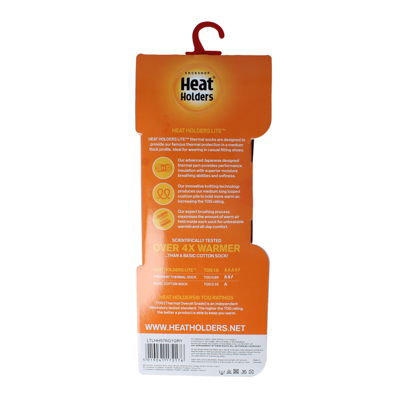 Heat Holders Lite socks 37-42 light grey - Afbeelding 2