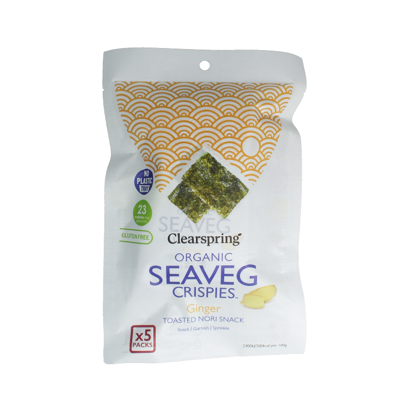 Clearspring Seaveg - crispies ginger multipack bio