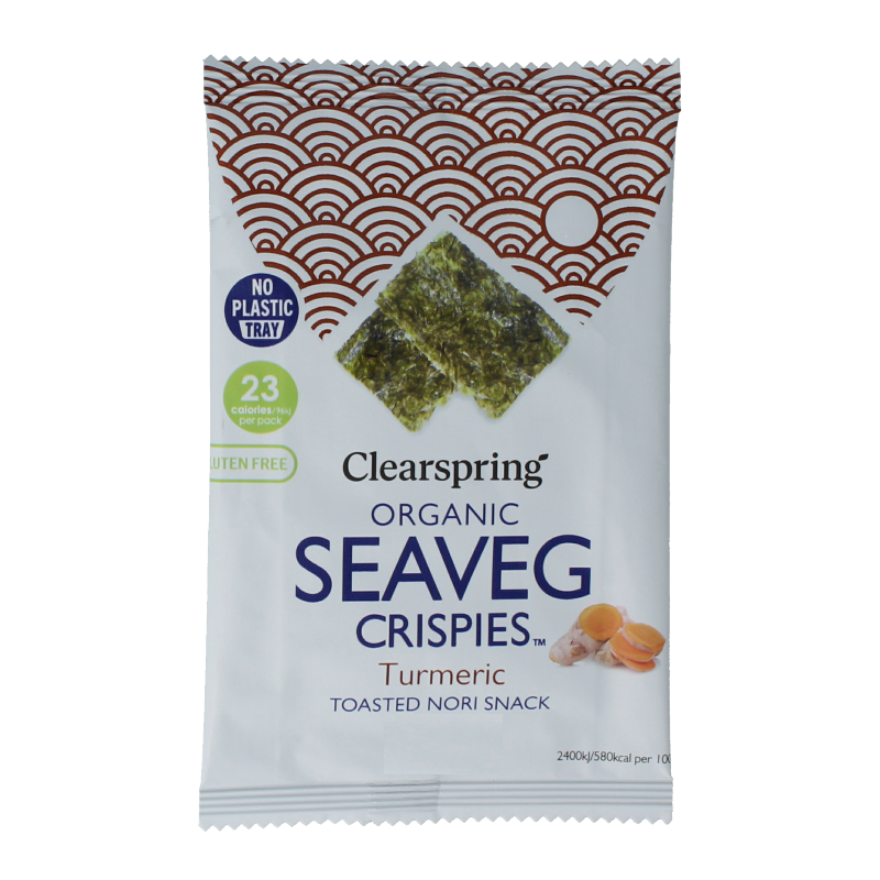 Clearspring Seaveg - Crispies turmeric bio