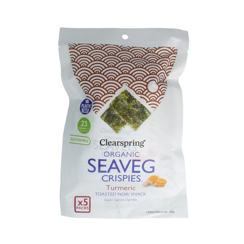 Clearspring Seaveg - Crispies turmeric multipack bio