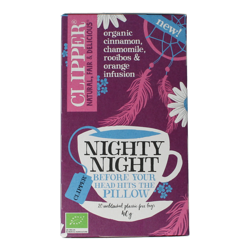 Clipper Kruidenthee nighty night bio
