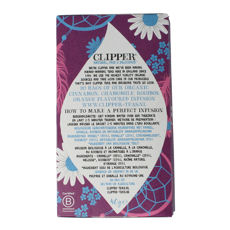 Clipper Kruidenthee nighty night bio - Afbeelding 3