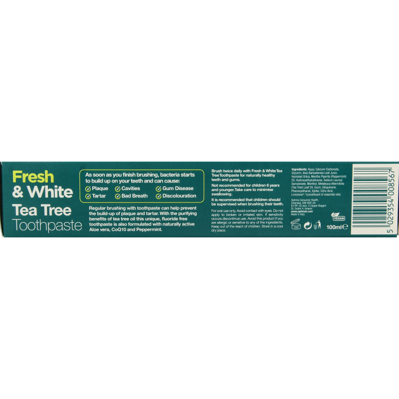 Optima Australian tea tree tandpasta fresh & white - Afbeelding 3