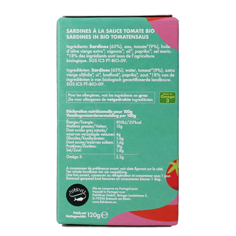 Fish 4 Ever Sardines in tomatensaus - Afbeelding 2