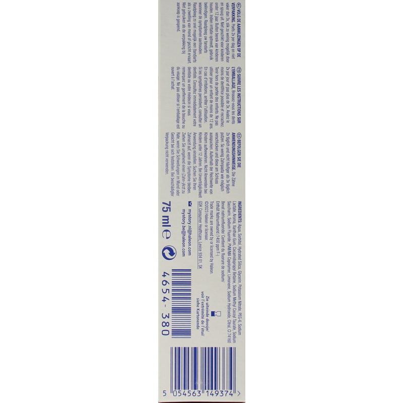 Sensodyne Tandpasta proglasur fresh mint - Afbeelding 2