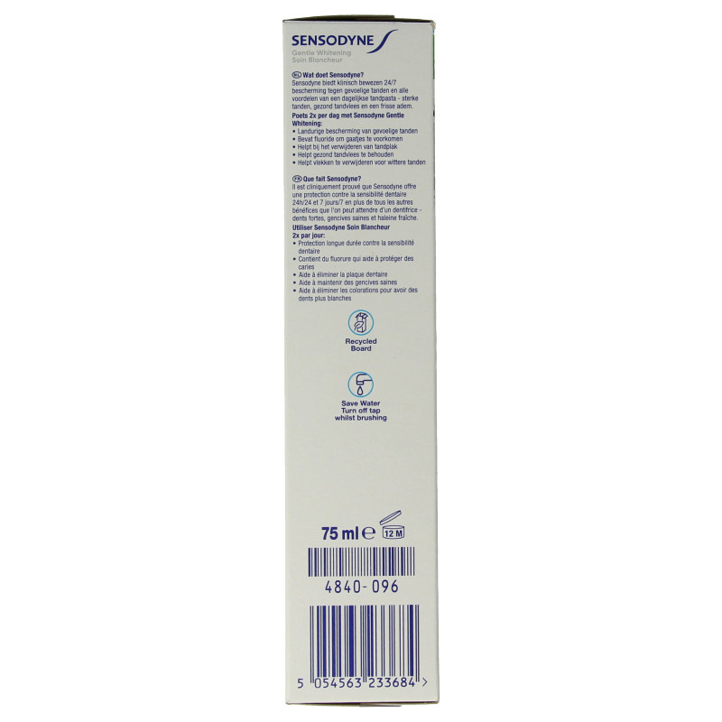 Sensodyne Tandpasta gentle whitening - Afbeelding 2