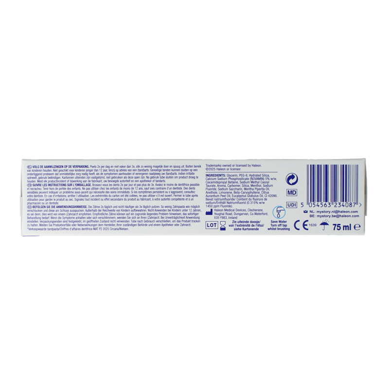 Sensodyne Tandpasta repair & protect whitening - Afbeelding 2
