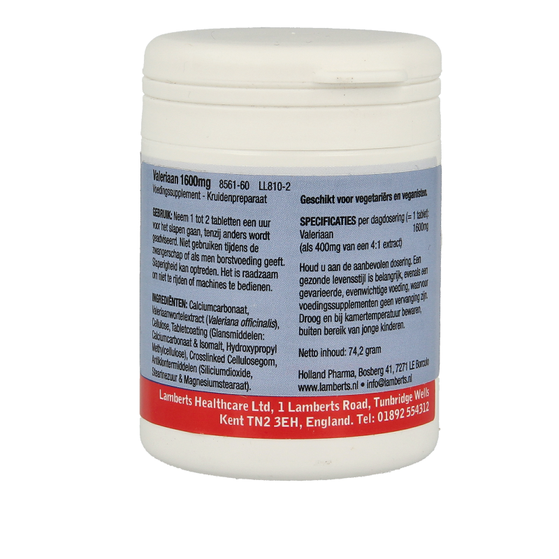 Lamberts Valeriaan 1600mg - Afbeelding 2