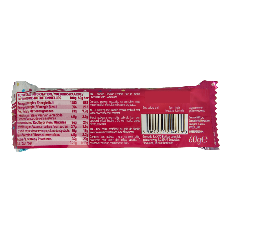 Grenade High protein bar birthday cake - Afbeelding 2