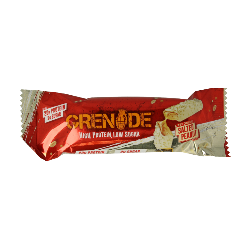 Grenade High protein bar white chocolate salted peanut