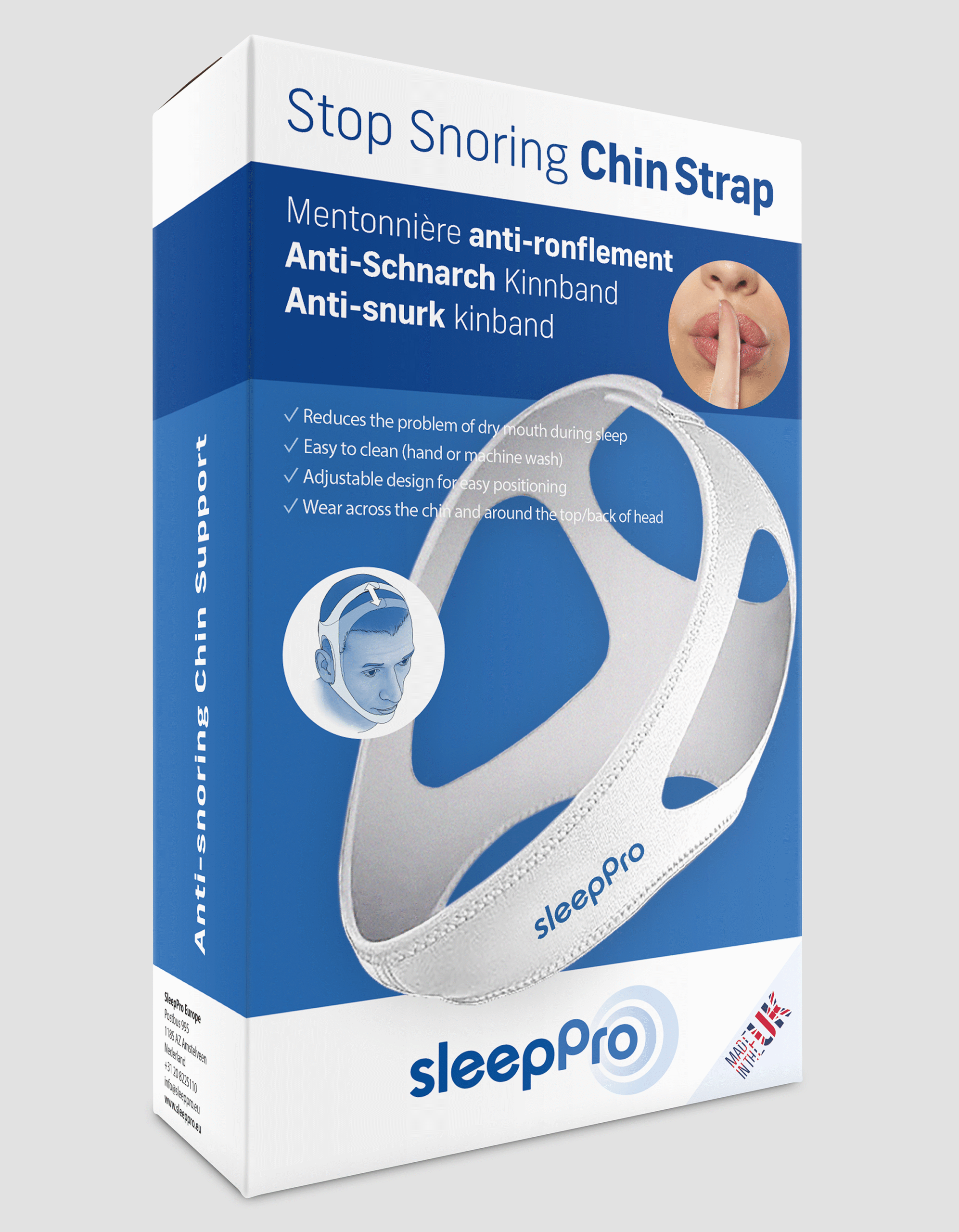 SleepPro Kinband anti snurk