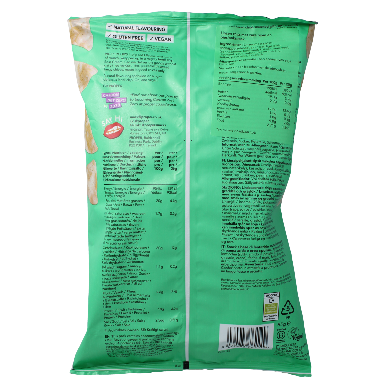 Proper Chips Chips sour cream & chive flavour - Afbeelding 2