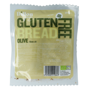 Dillon Organic Sliced bread olive glutenvrij bio demeter