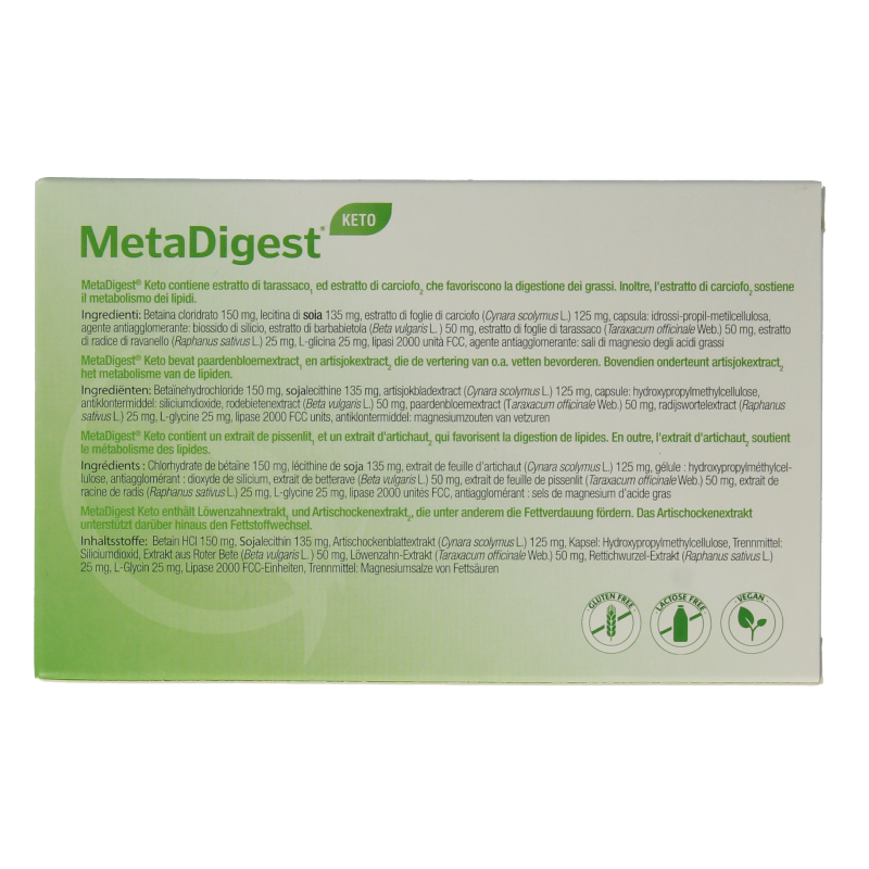 Metagenics Metadigest keto - Afbeelding 3