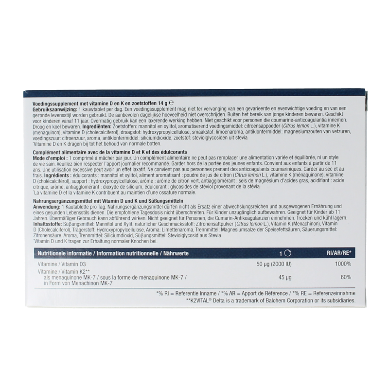 Metagenics Vitamine D3 +K2 NFD - Afbeelding 4