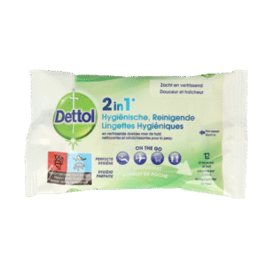 Dettol Wipes 2-in-1