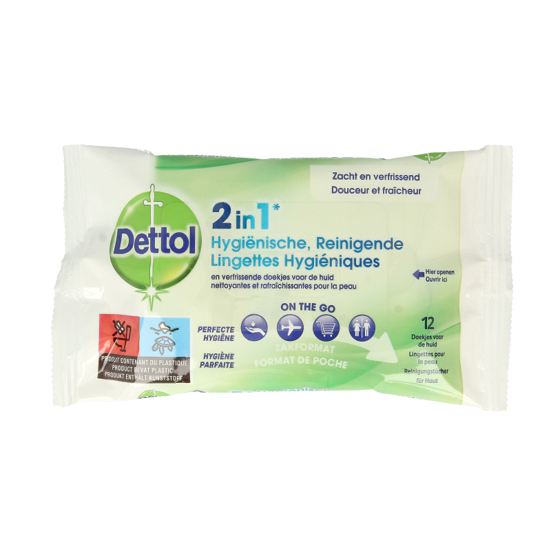 Dettol Wipes 2-in-1