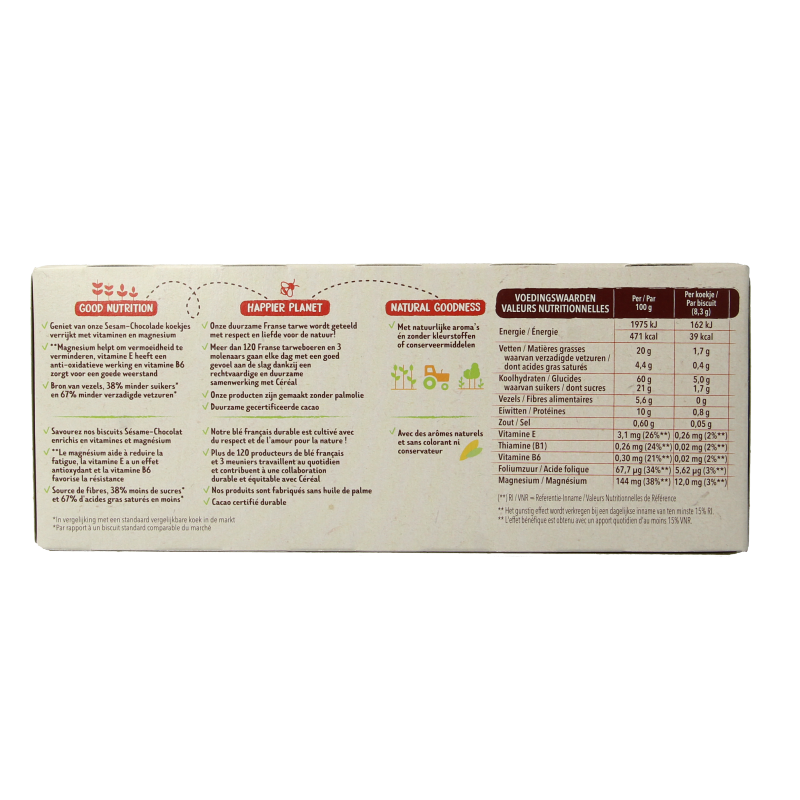 Cereal Koekjes sesam chocolade - Afbeelding 3