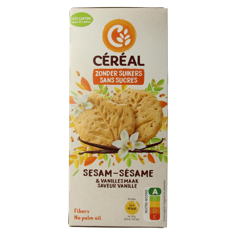 Cereal Sesam vanille koek