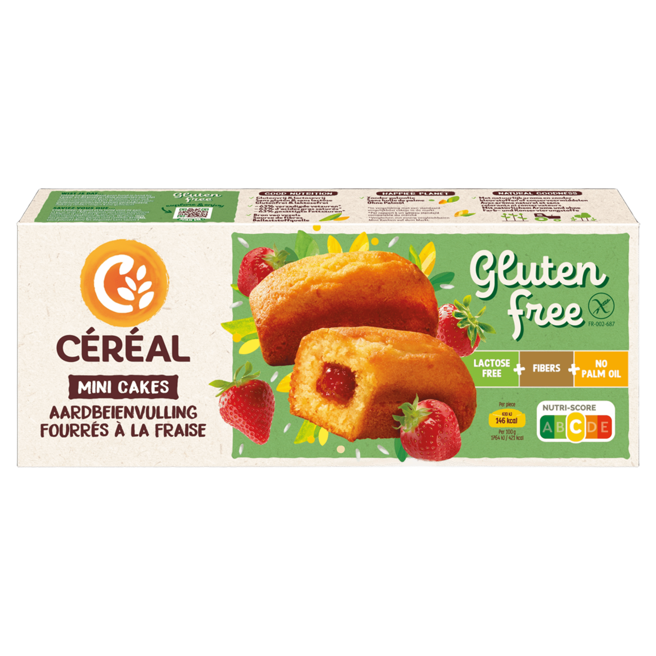 Cereal Aardbei cakeje glutenvrij