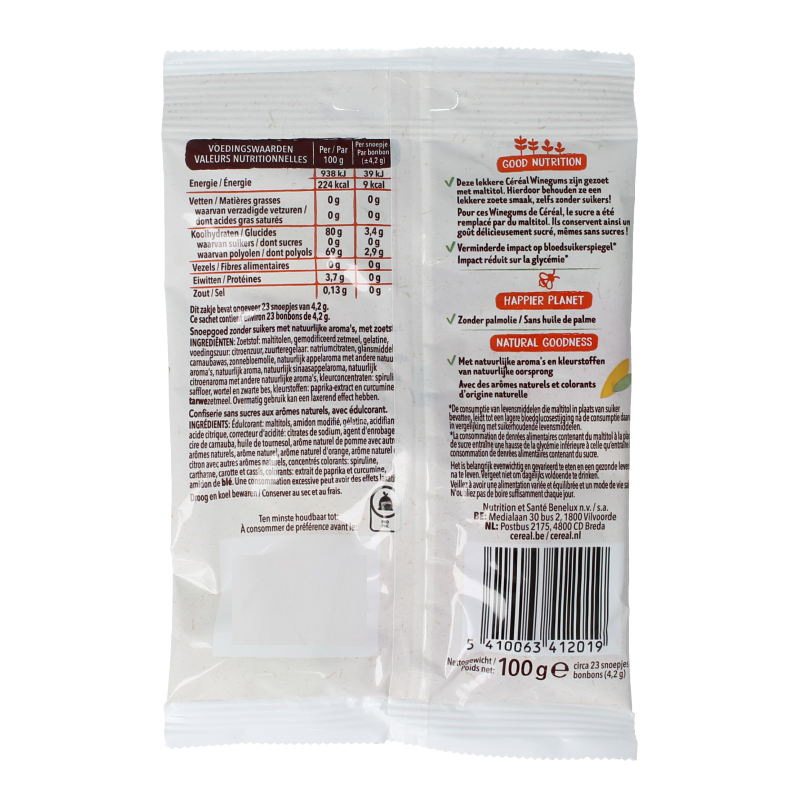 Cereal Winegums zonder suikers - Afbeelding 2