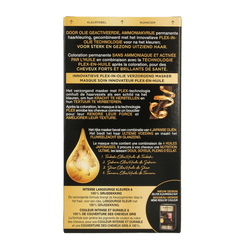 Syoss Color Oleo Intense 2-10 bruinzwart haarverf - Afbeelding 4