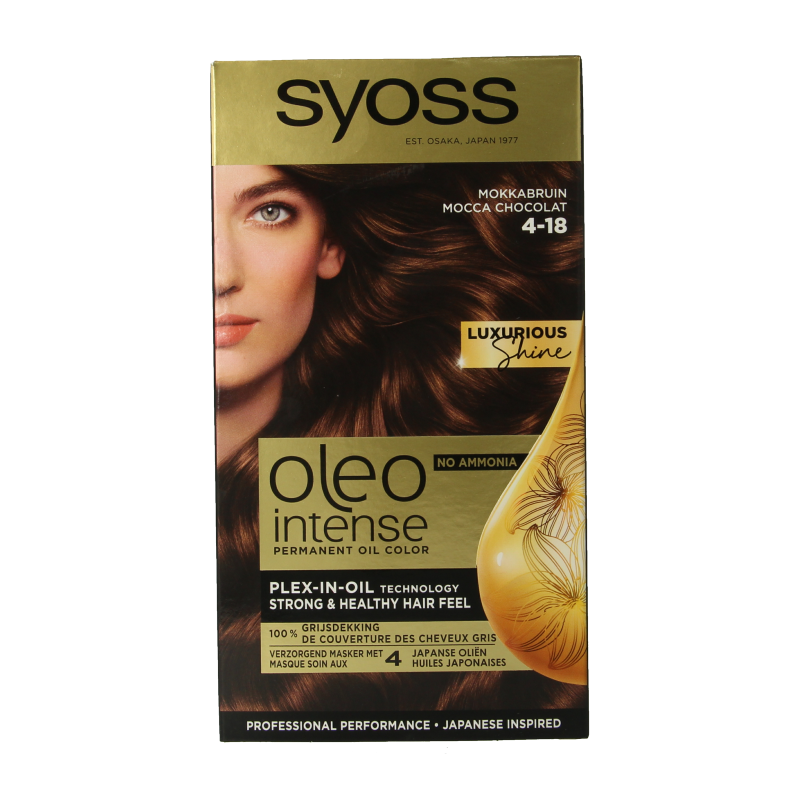 Syoss Color Oleo Intense 4-18 mokkabruin haarverf