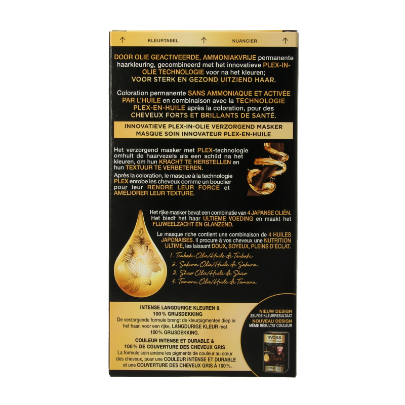 Syoss Color Oleo Intense 4-18 mokkabruin haarverf - Afbeelding 4