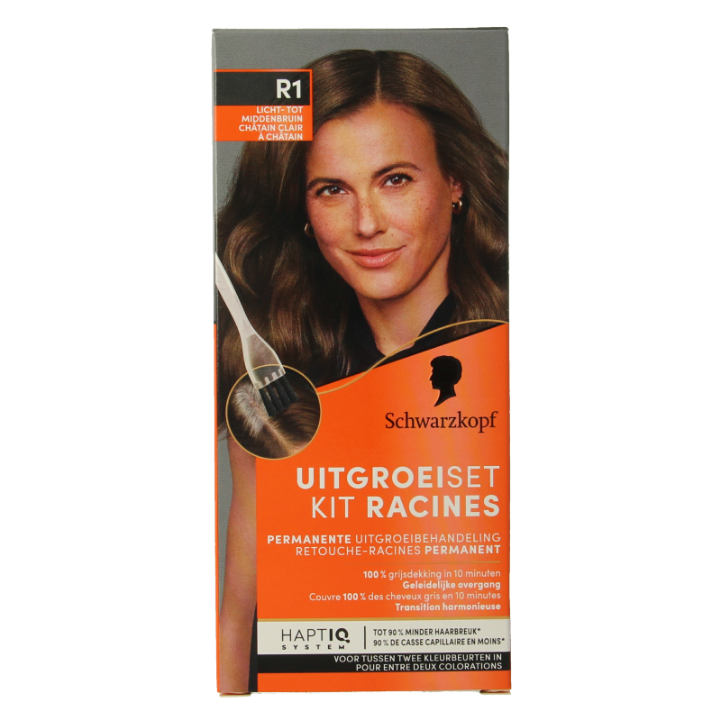 Schwarzkopf Vital uitgroeiset lichtbruin/middenbruin R1