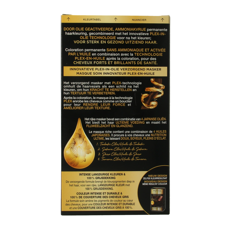 Syoss Color Oleo Intense 4-86 fluweelbruin haarverf - Afbeelding 4