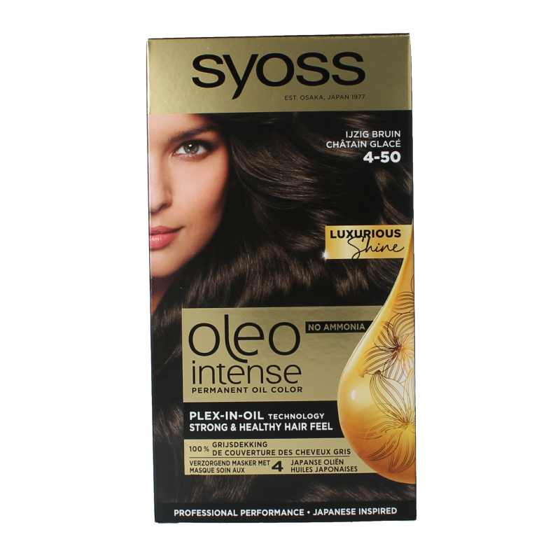 Syoss Color Oleo Intense 4-50 ijzig bruin haarverf