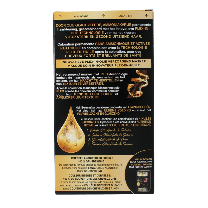 Syoss Color Oleo Intense 4-50 ijzig bruin haarverf - Afbeelding 4
