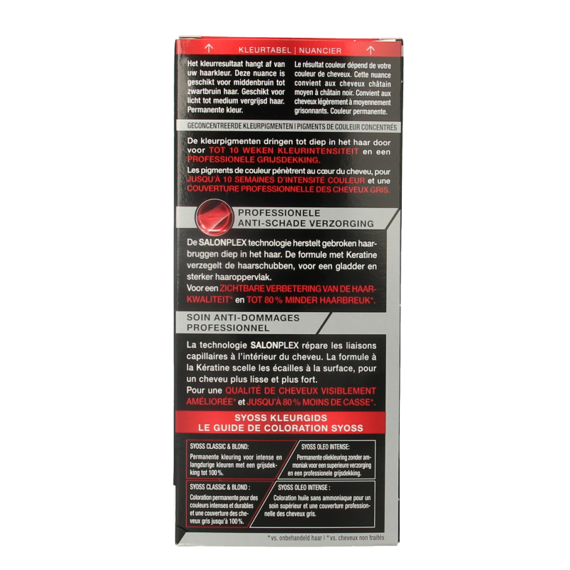 Syoss Color baseline 3-8 donker goudbruin haarverf - Afbeelding 4