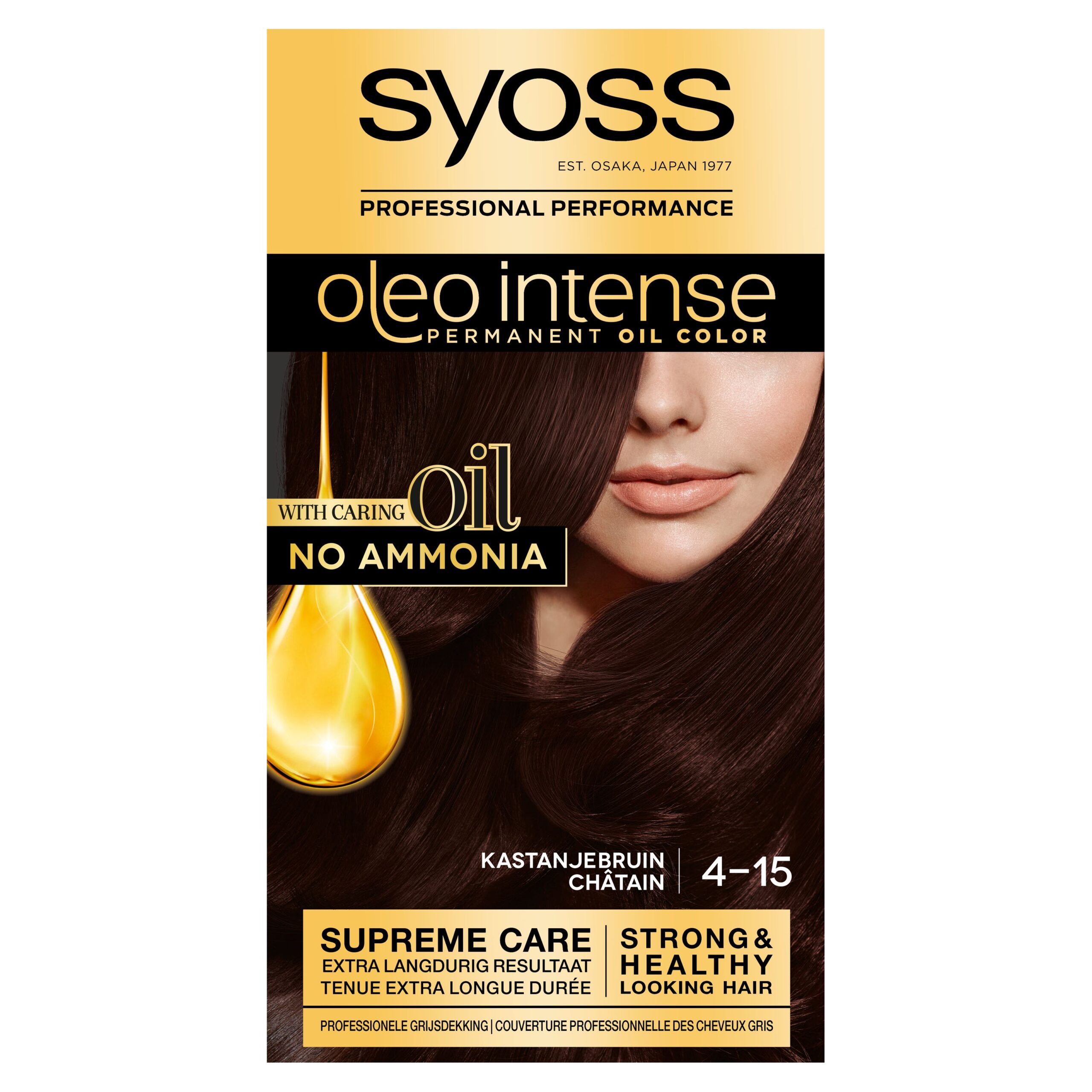 Syoss Color Oleo Intense 4-15 kastanjebruin haarverf