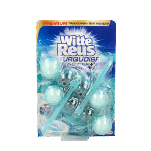 Witte Reus Toiletblok turquoise actief