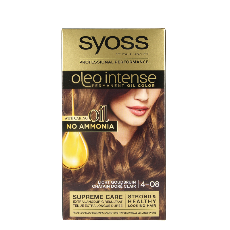 Syoss Color Oleo Intense 4-08 licht goudbruin haarverf