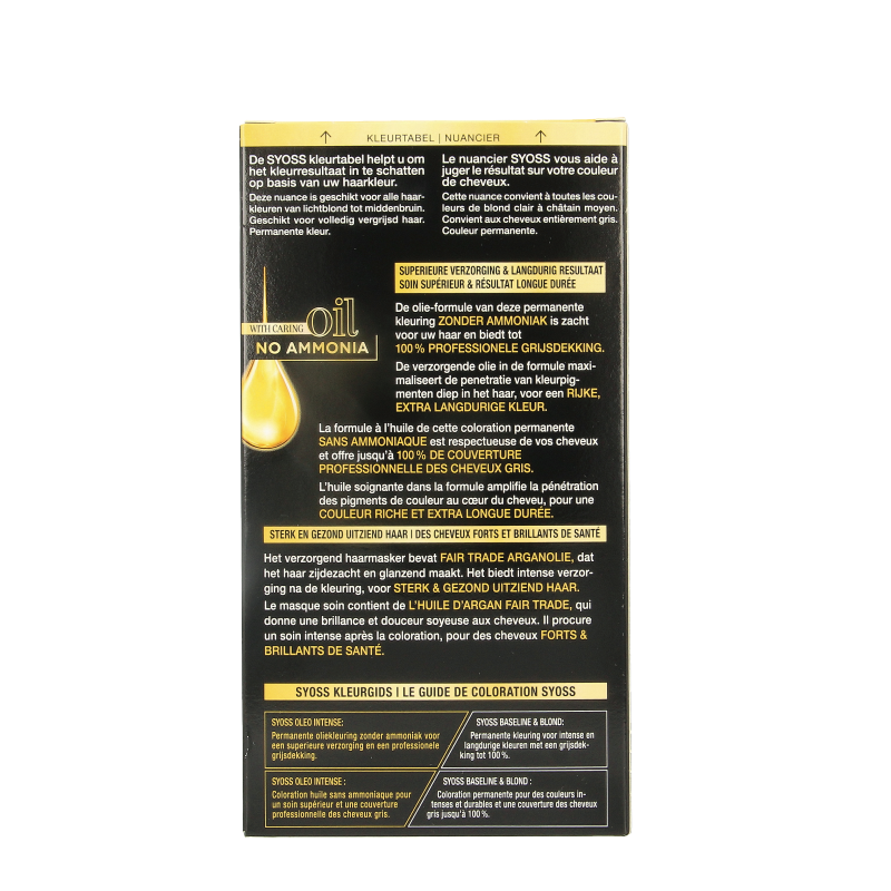 Syoss Color Oleo Intense 4-08 licht goudbruin haarverf - Afbeelding 5