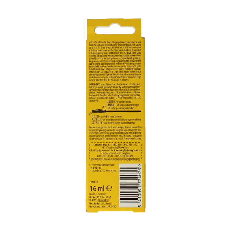 Got2b Glued 4 brows dark brown - Afbeelding 4